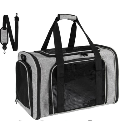 Cat, Dog Carrier for Small Medium Cats Puppies up to 15 Lbs, TSA Airline Approved Carrier Soft Sided, Collapsible Travel Puppy C
