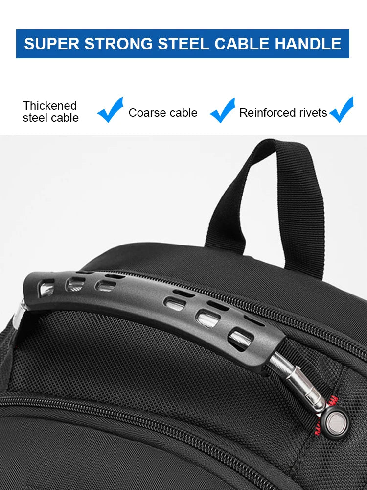 2025 Waterproof Laptop Backpack – 17/20 Inch Oxford Travel Rucksack for Men & Women, School Bag with Modern Design