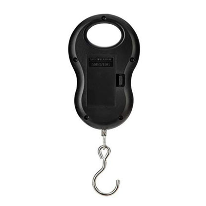50KG/10g Digital Hanging Scale – LCD Backlit Pocket Scale for Luggage & Fishing