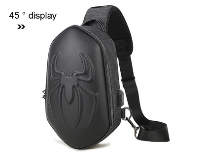 Men's Running Chest Bag – USB Charging Sling Pack for Travel, Cycling & College Students