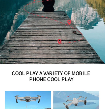 KBDFA E88 Pro 2023 WiFi FPV Drone – Foldable Quadcopter with 4K HD Camera & Altitude Hold