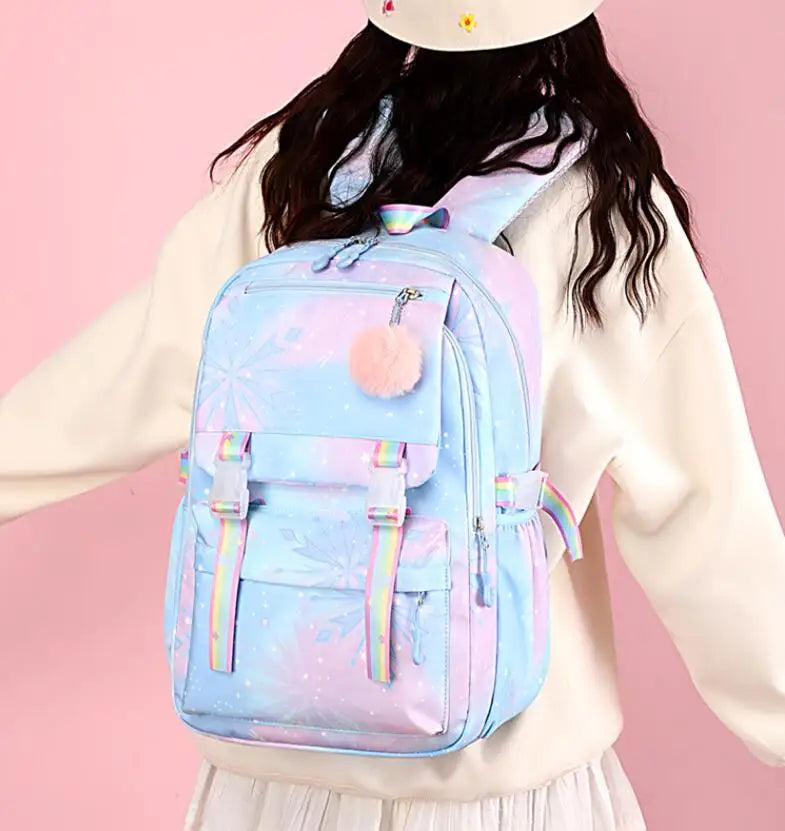 Disney Frozen Anna & Elsa Backpack – Stylish & Durable School Bag for Girls, Teens & Travel!