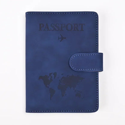 Passport Covers for Women & Men – Letter Print Passport Holder, Flight Ticket Clips, ID & Credit Card Holder, Travel Organizer