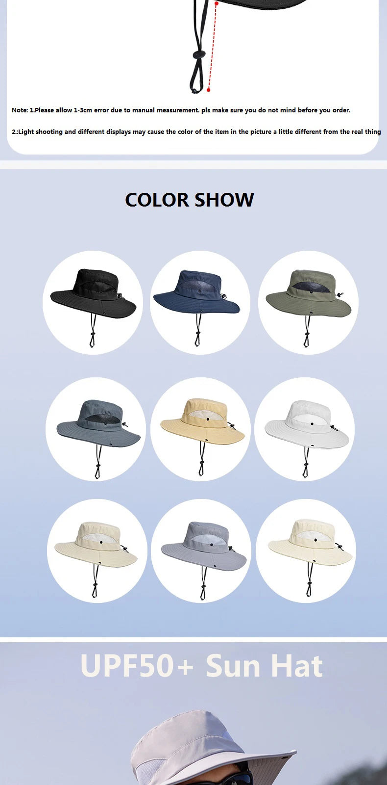 Summer UPF50+ Sun Hats For Women Men Breathable Mesh Boonie Hat Foldable UV Protection Hiking Fishing Hat Male Bucket Hats