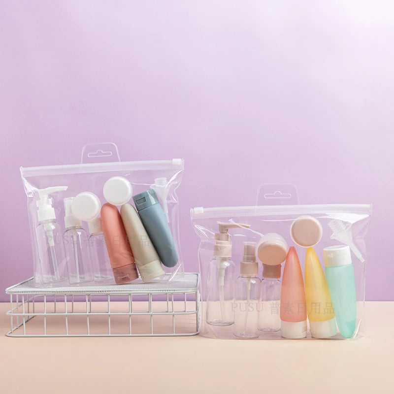 Travel Refillable Bottle Set – Perfect for Cosmetics, Lotion, Shampoo & Toiletries 💧