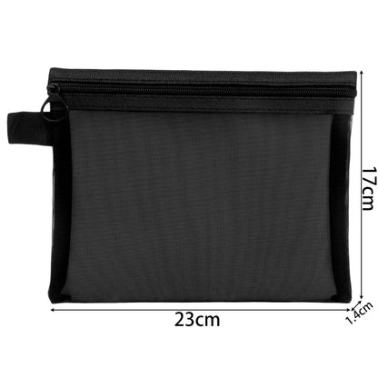 1/3pcs Mesh Clear Cosmetic Bags – Small & Large Black Makeup Bag, Portable Travel Toiletry Organizer, Lipstick Storage Pouch