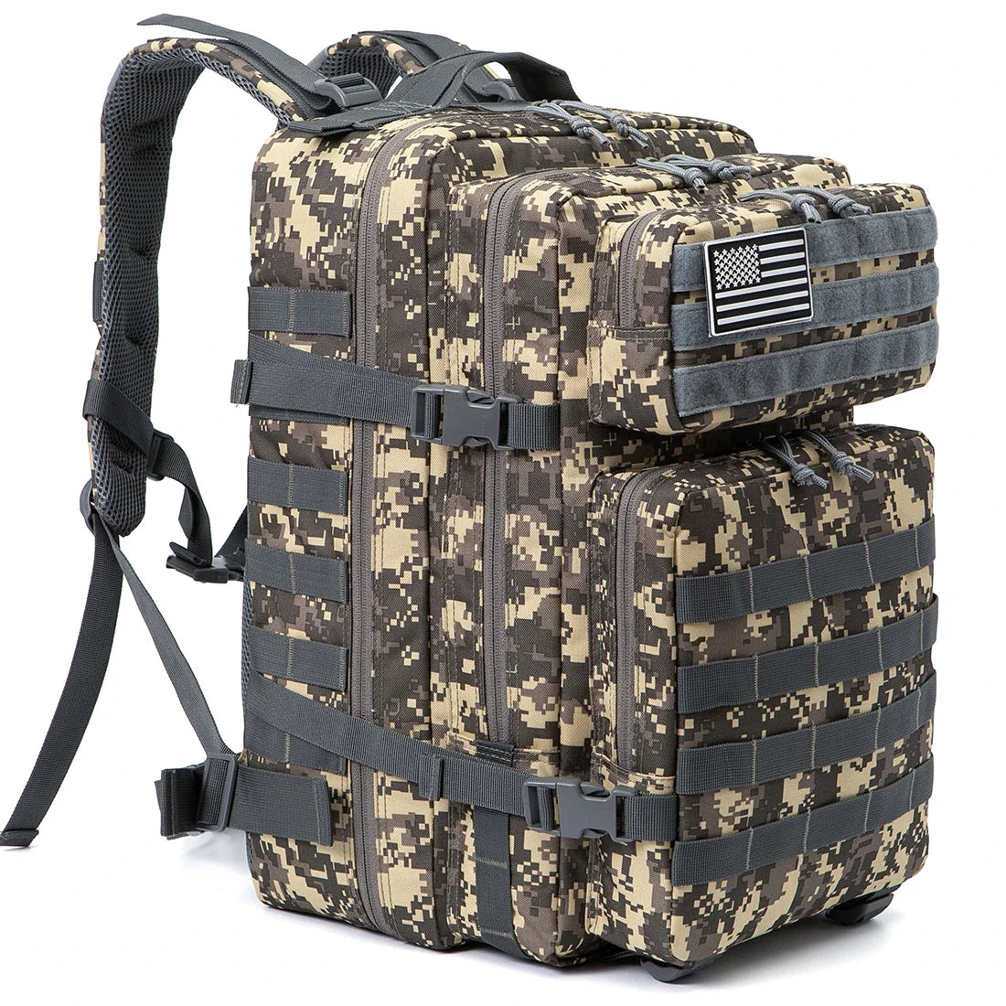 QT&QY Tactical Backpacks Outdoor 45L Large Capacity Man 3 Days Molle Hking Bags For Outdoor Trekking Camping Backpack
