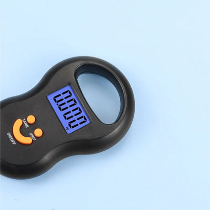 50KG/10g Digital Hanging Scale – LCD Backlit Pocket Scale for Luggage & Fishing
