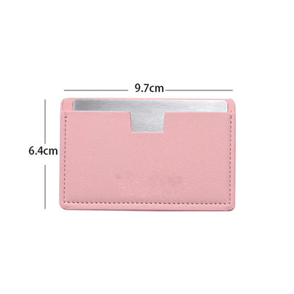 Stainless Steel Mini Card Mirror – Unbreakable, Shatterproof & Portable Pocket Makeup Mirror