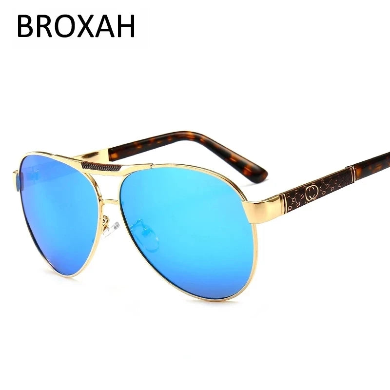 Retro Pilot Polarized Sunglasses – UV400 Alloy Frame Shades for Men & Women ✨🚘