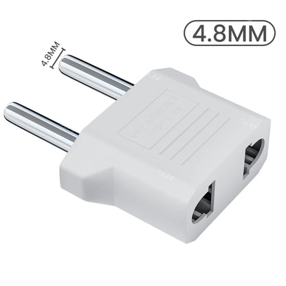 Elough US to EU Plug Adapter – Power Travel Converter for American, China, KR to Europe (1-20pcs)