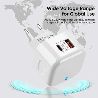 ⚡ PD 20W Fast Charger – Quick & Powerful Charging for iPhone, Samsung & More