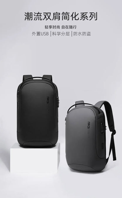 Bange Anti-Theft Backpack for Men – 15.6-inch Laptop Travel Backpack, Fashion Waterproof School Bag