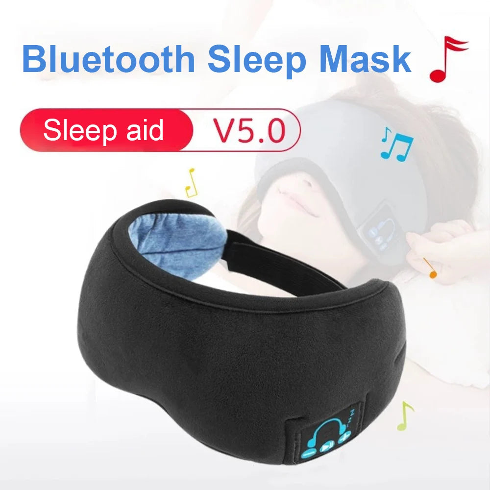 3D Eye Mask Music Play Sleeping Headphones with Speaker Mask for Sleep Headphones Bluetooth Sleeping Mask Sleep Shade Cover