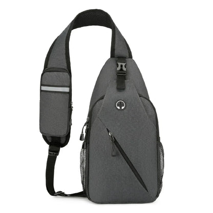 New Casual Chest Bag – Men’s Mobile Phone Crossbody Bag, Multifunctional Lightweight Outdoor Sports Shoulder Bag