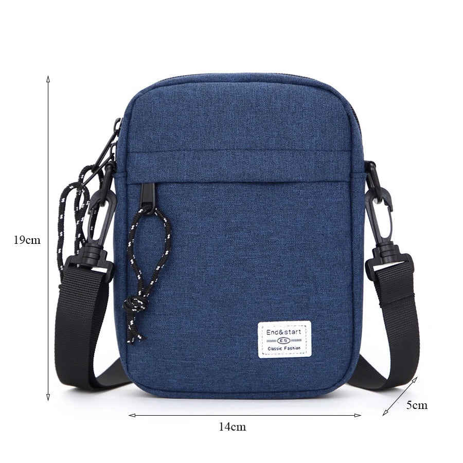 Men's Mini Crossbody Bag – Lightweight Nylon Shoulder Sling Bag for Travel & Daily Use