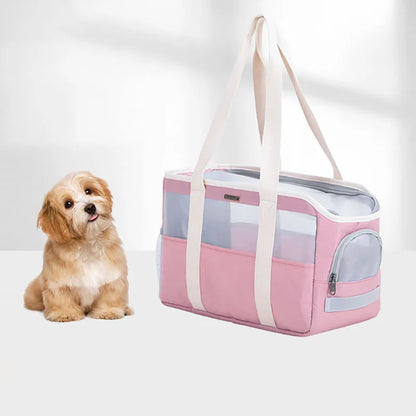 Dog Carrier Bag Soft Side Backpack Cat Pet Carriers Dog Travel Bags Airline Approved Transport for Small Dogs Cats Outgoing