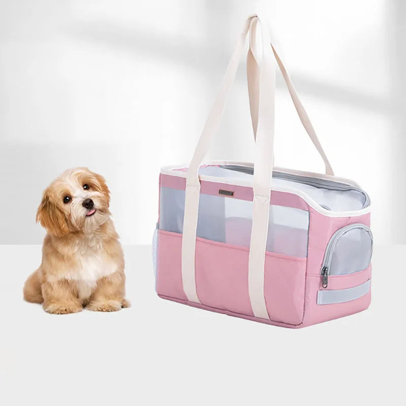 Dog Carrier Bag Soft Side Backpack Cat Pet Carriers Dog Travel Bags Airline Approved Transport for Small Dogs Cats Outgoing