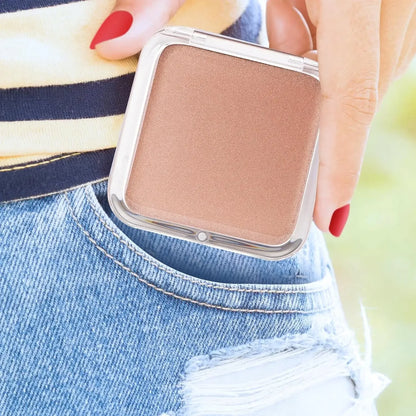 Compact 15X Magnifying Makeup Mirror – Portable Foldable Pocket Mirror for Travel & Purses