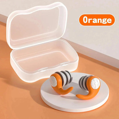 Reusable Soft Silicone Ear Plugs – Noise Reduction & Waterproof Protection for Sleep, Travel & Swimming!