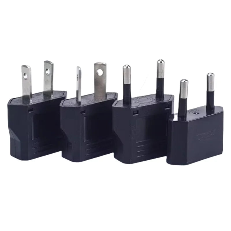 EU Plug Adapter - US to EU, CN to EU, KR to EU Travel Converter for Electric Power Sockets and AC Outlets