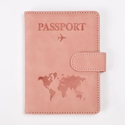 Passport Covers for Women & Men – Letter Print Passport Holder, Flight Ticket Clips, ID & Credit Card Holder, Travel Organizer