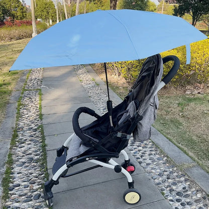 Universal Baby Stroller Umbrella Adjustable Pram Shade Umbrella Uv Sunshade For Stroller Accessories Foldable Parasol for Travel