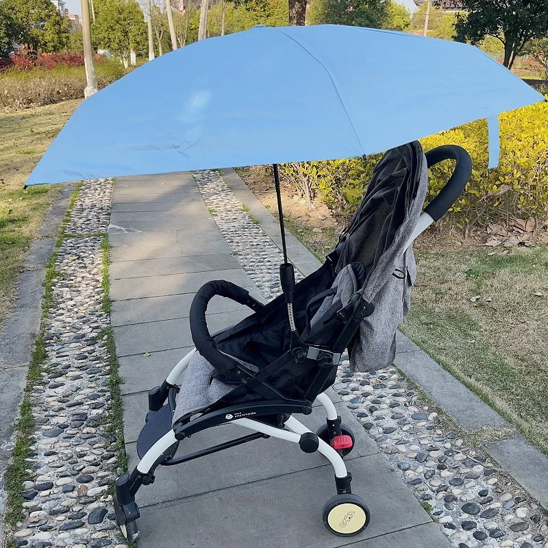 Universal Baby Stroller Umbrella Adjustable Pram Shade Umbrella Uv Sunshade For Stroller Accessories Foldable Parasol for Travel