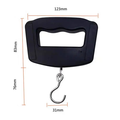 50KG/110LB Portable Digital Hanging Scale – LCD Luggage & Fish Weighing Scale with Hook