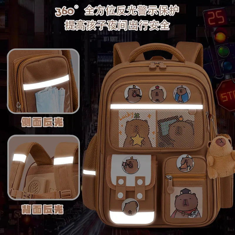 Large Waterproof Orthopedic School Backpack – Durable & Comfortable Book Bag for Boys & Kids!