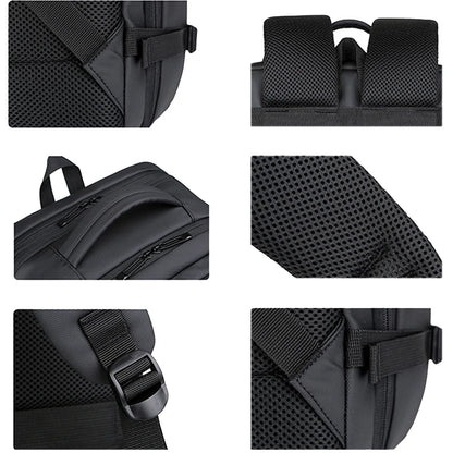 Expandable Men‘s 17 Inch Laptop Backpacks Waterproof Notebook Bag USB Schoolbag Sports Travel School Bag Pack Backpack For Male
