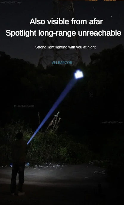 Xiaomi Outdoor Strong Light Flashlight – High Brightness Multifunctional Rechargeable Flashlight with Side Light for Camping & Emergency