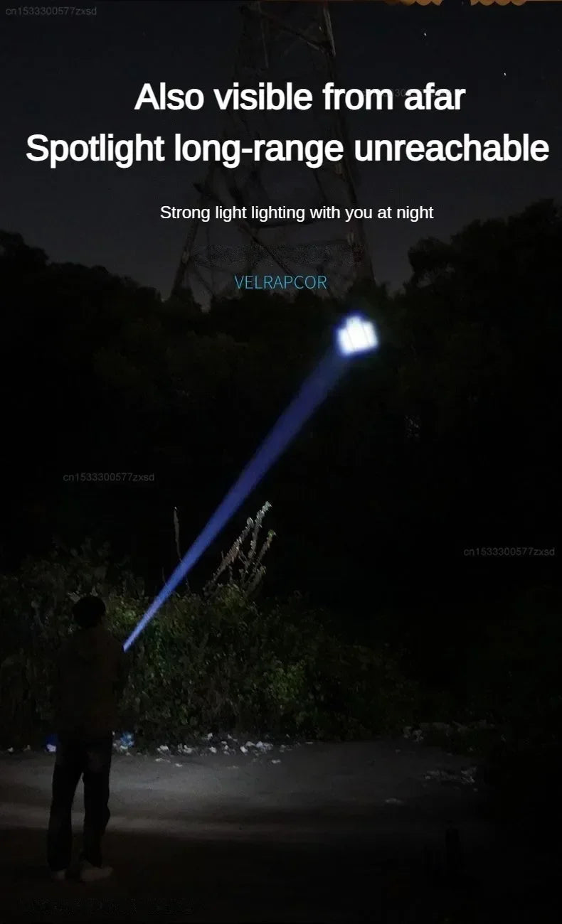 Xiaomi Outdoor Strong Light Flashlight – High Brightness Multifunctional Rechargeable Flashlight with Side Light for Camping & Emergency