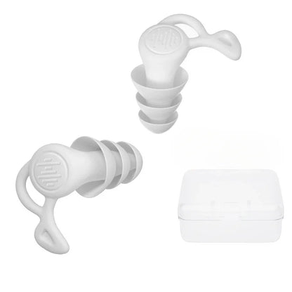 🌊 Ultimate Noise Protection – 3-Layer Waterproof Silicone Earplugs for Sleeping, Swimming & Surfing! 🌙✨