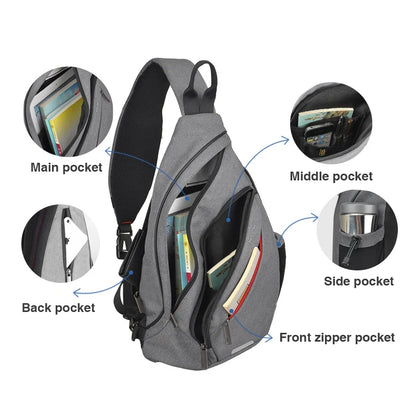 Mixi Men's & Women's Sling Backpack – Versatile USB Crossbody Bag for Travel, Sports & School