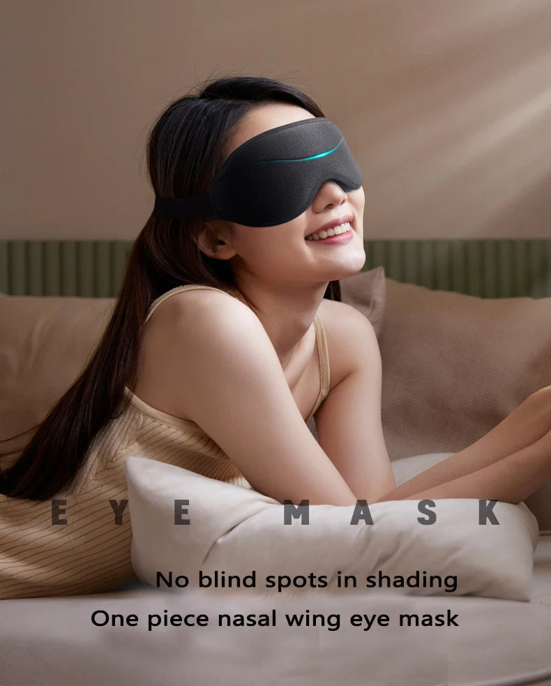3D Sleep Mask Blindfold Sleeping Aid Eye Mask Soft Memory Foam Face Mask Eyeshade 99% Blockout Light Slaapmasker Eye Cover Patch