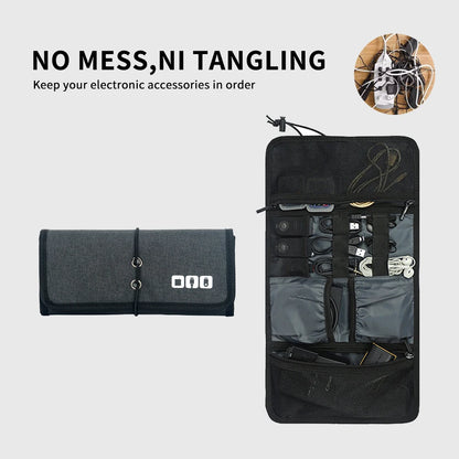 Multifunctional Travel Digital Cable Storage Bag – Lightweight, Waterproof, Portable Organizer for Electronic Accessories