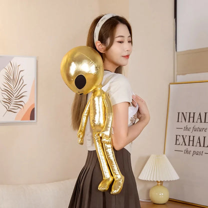 60cm Plush Alien Backpack – Soft & Adorable Extraterrestrial-Themed Bag, Perfect for Kids & Creative Gifts!