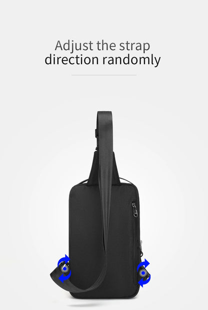 Men's Cool Style Chest Bag – Lightweight Crossbody Shoulder Bag with Lifetime Warranty