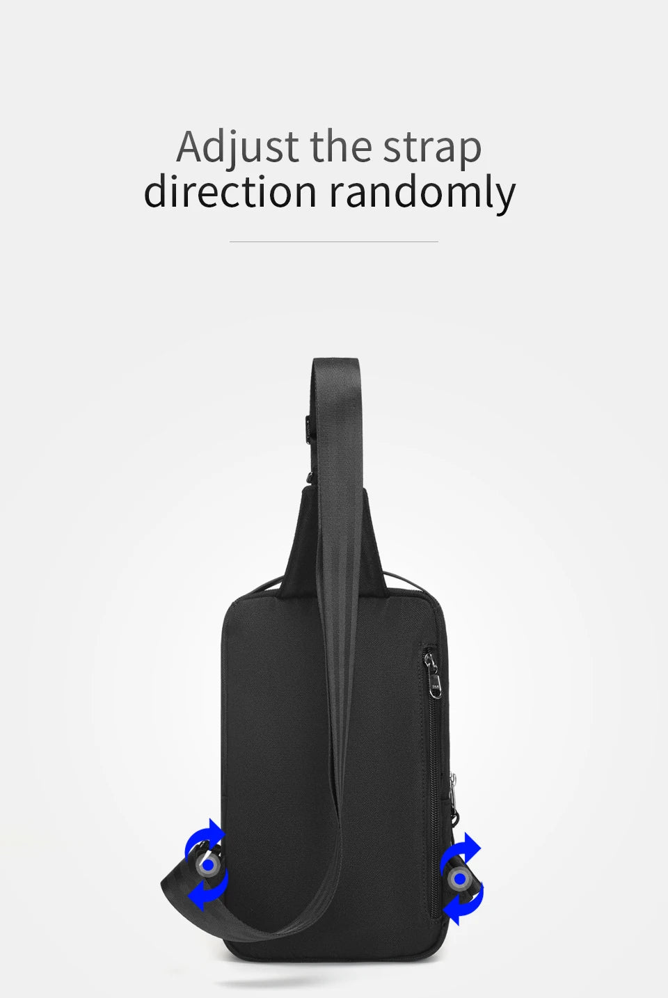 Men's Cool Style Chest Bag – Lightweight Crossbody Shoulder Bag with Lifetime Warranty