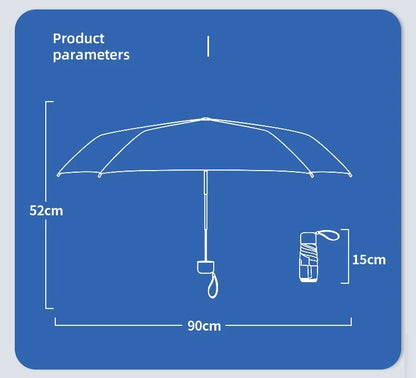 ☀️ UPF50+ Mini Folding Umbrella – Ultra-Compact, UV-Protective & Waterproof for Travel & Everyday Use! ☔✨