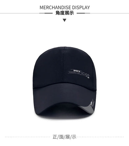 Unisex Adjustable Nylon Baseball Cap – Casual Snapback Sports Hat for Men & Women