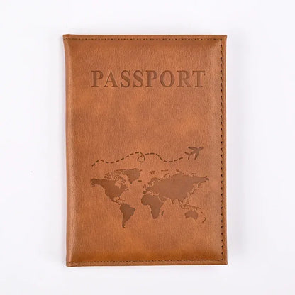Passport Covers for Women & Men – Letter Print Passport Holder, Flight Ticket Clips, ID & Credit Card Holder, Travel Organizer