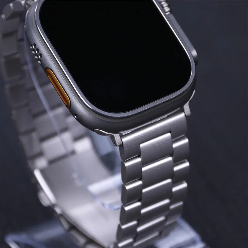 Premium Stainless Steel Strap for Apple Watch – Elegant Metal Bracelet (Ultra/Series 10/9) ✨