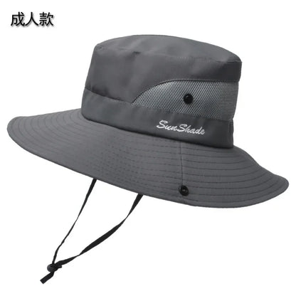 Womens Ponytail Sun Hat UV Protection Mesh Foldable Wide Brim Beach Fishing Bucket Hats Summer Hiking Outdoor Climbing hike Caps