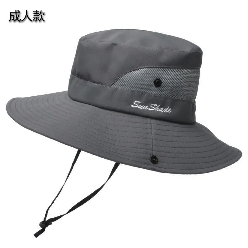 Womens Ponytail Sun Hat UV Protection Mesh Foldable Wide Brim Beach Fishing Bucket Hats Summer Hiking Outdoor Climbing hike Caps