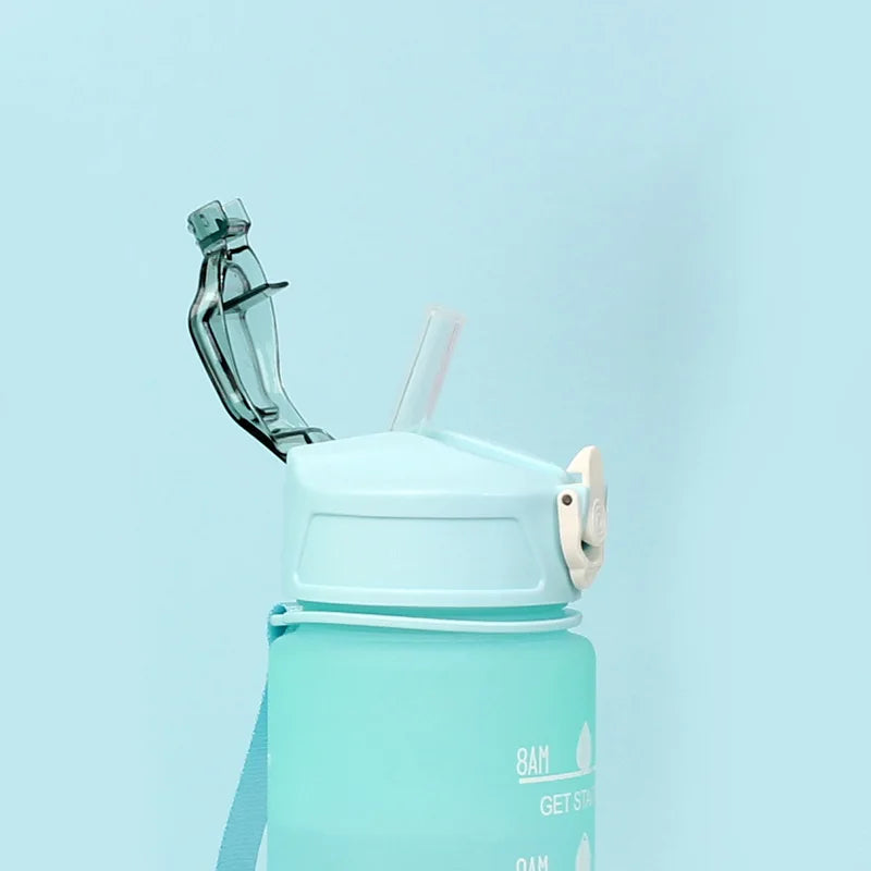 900ML Water Bottle With Straw Sport Water Bottle for Children BPA-Free Leakproof Drinking Bottles Outdoor Travel