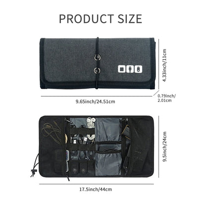 Multifunctional Travel Digital Cable Storage Bag – Lightweight, Waterproof, Portable Organizer for Electronic Accessories