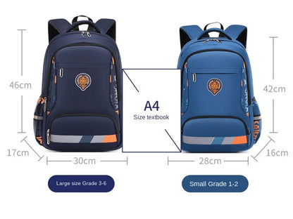 Waterproof Orthopedic School Backpack – Durable & Comfortable Book Bag for Boys & Primary Students!