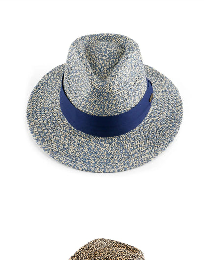 Sombrero Panama Hombre Summer Sun Protection Straw Hat Five Cent Grass Woven Panama Hat For Men Big Head Big Size Gentleman Hats